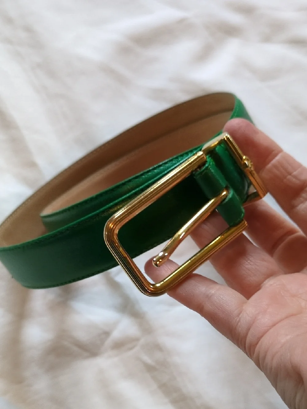 Liz Clairborne L Leather Belt Green